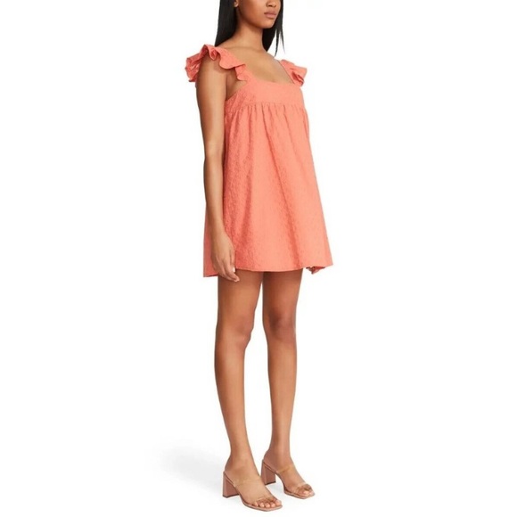 Bb Dakota by Steve Madden On The Square Coral Mini Dress - Picture 3 of 16
